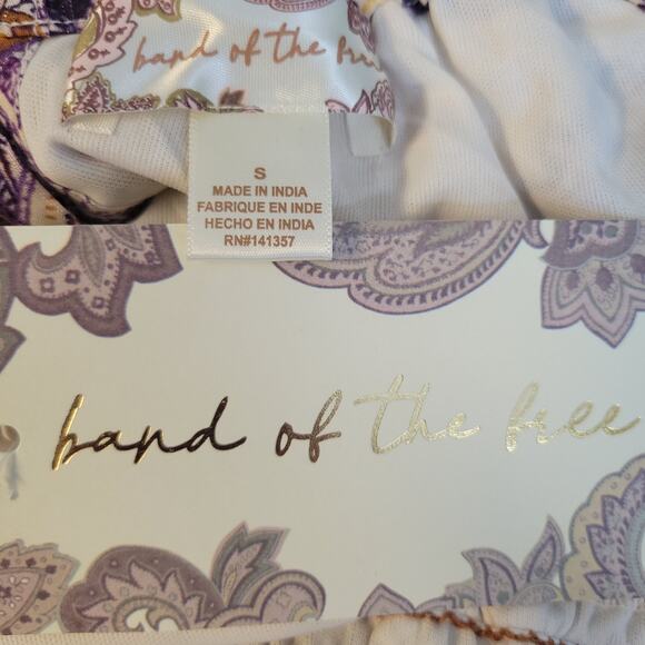 NWT Band of the Free Paisley Maxi Dress Tier Summer Vacation Resort Cruise Sz S‎ - Picture 5 of 11